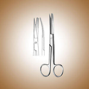 Standard Curved Sharp/Blunt Operating Scissor - 7 1/4" | Mygenelyn