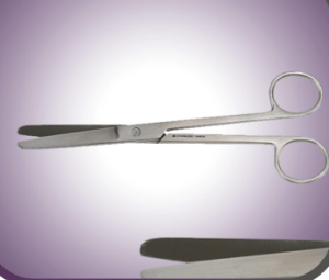 Standard Straight Blunt/Blunt Operating Scissor - 4 1/4"