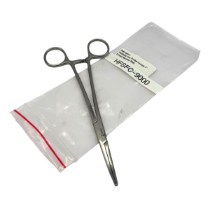 Halsteads Fine Point Curved Forceps - 7"