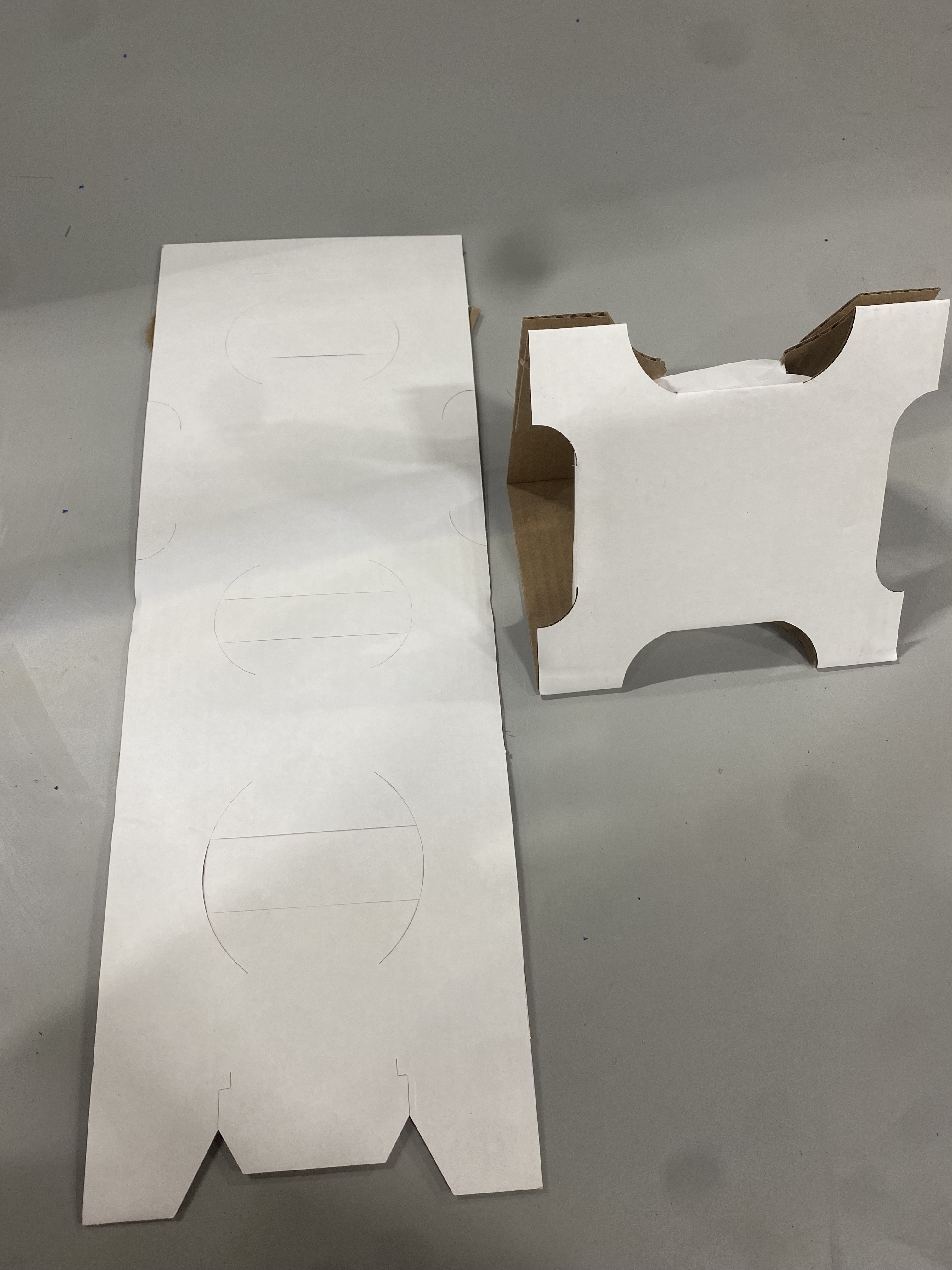 Cardboard Cremation Head Blocks