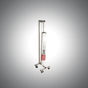 Vertical Holder for Biohazard Containment Rolls
