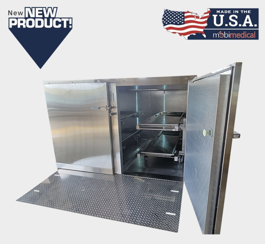 2 Door - 4 Body Mortuary Cooler