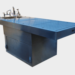 Adjustable Height Pedestal Autopsy Table