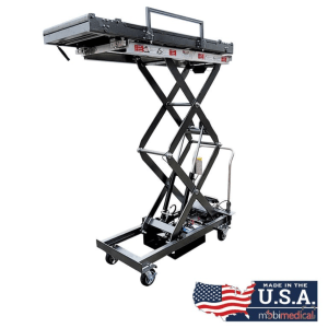 Crematory Battery Powered Aluminum HD Mortuary Lift - Image 2