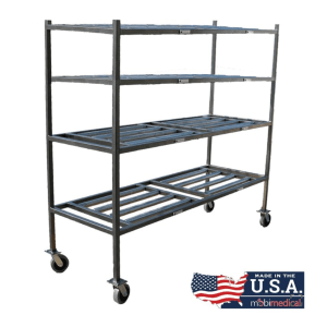 4 Tier MOBI Side Loading Mortuary Roller Rack