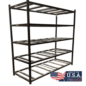 5 Tier MOBI End Loading Mortuary Roller Rack