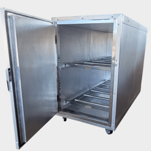 Extra Wide 2 Body Upright Mortuary Cooler