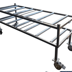 2 Tier End Loading Mortuary Roller Rack