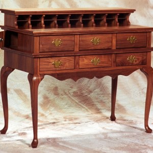 Queen Anne Memorial Desk, Walnut